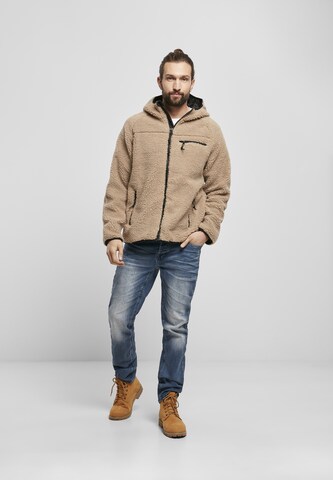 Brandit Fleece jas in Beige