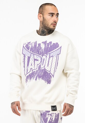 Sweat-shirt ' CF CREW ' Tapout en blanc : devant