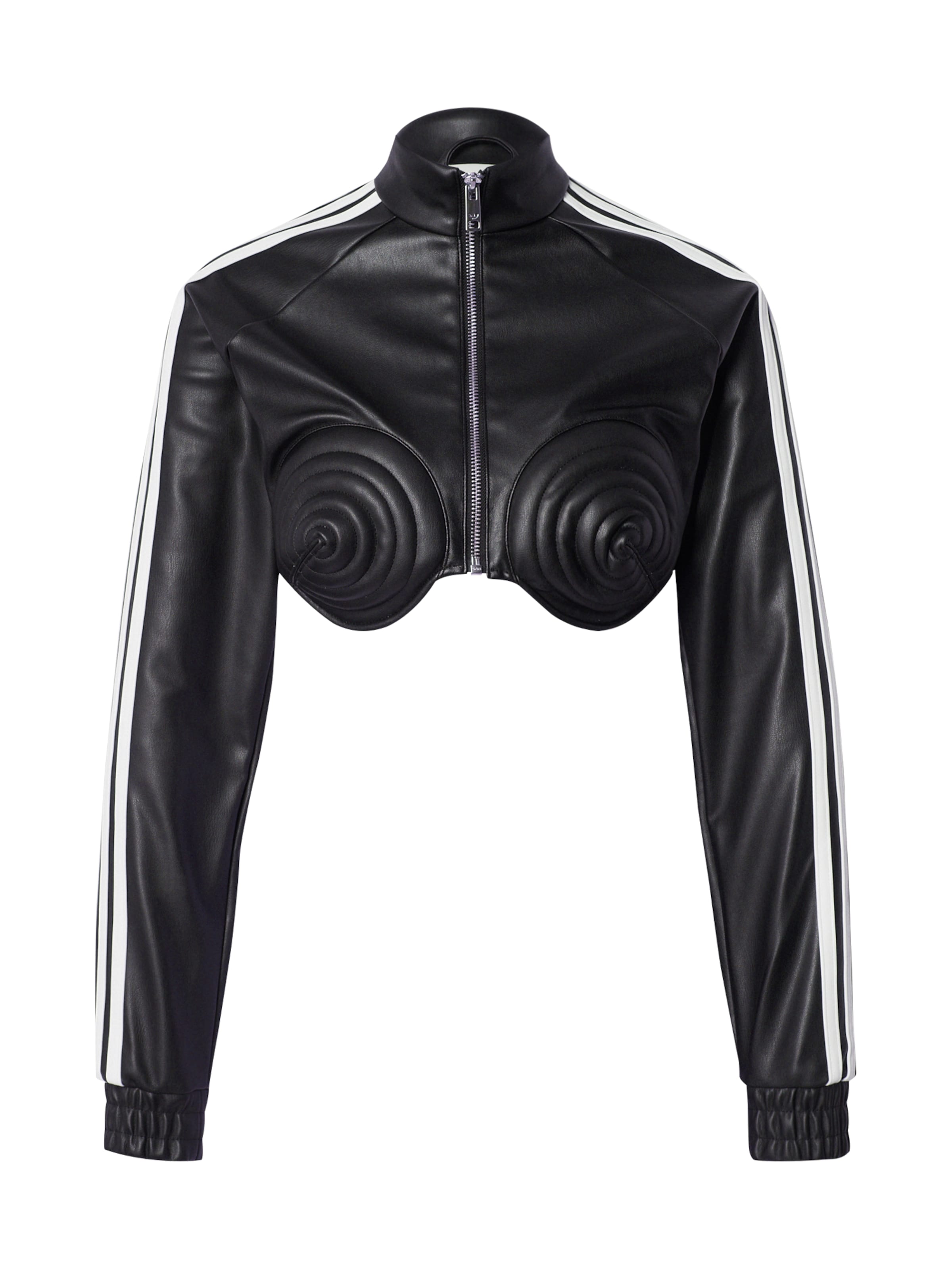 ADIDAS ORIGINALS Φθινοπωρινό και ανοιξιάτικο μπουφάν 'Adidas x Jeremy Scott' σε μαύρο: μπροστά