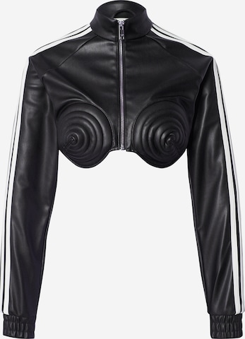 ADIDAS ORIGINALS Демисезонная куртка 'Adidas x Jeremy Scott' в Черный: спереди