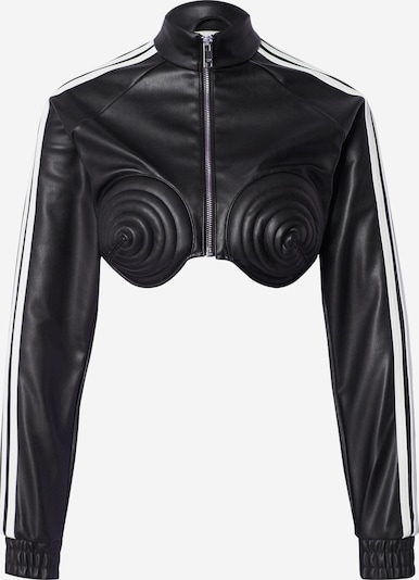 ADIDAS ORIGINALS Overgangsjakke 'Adidas x Jeremy Scott' i sort / hvid, Produktvisning