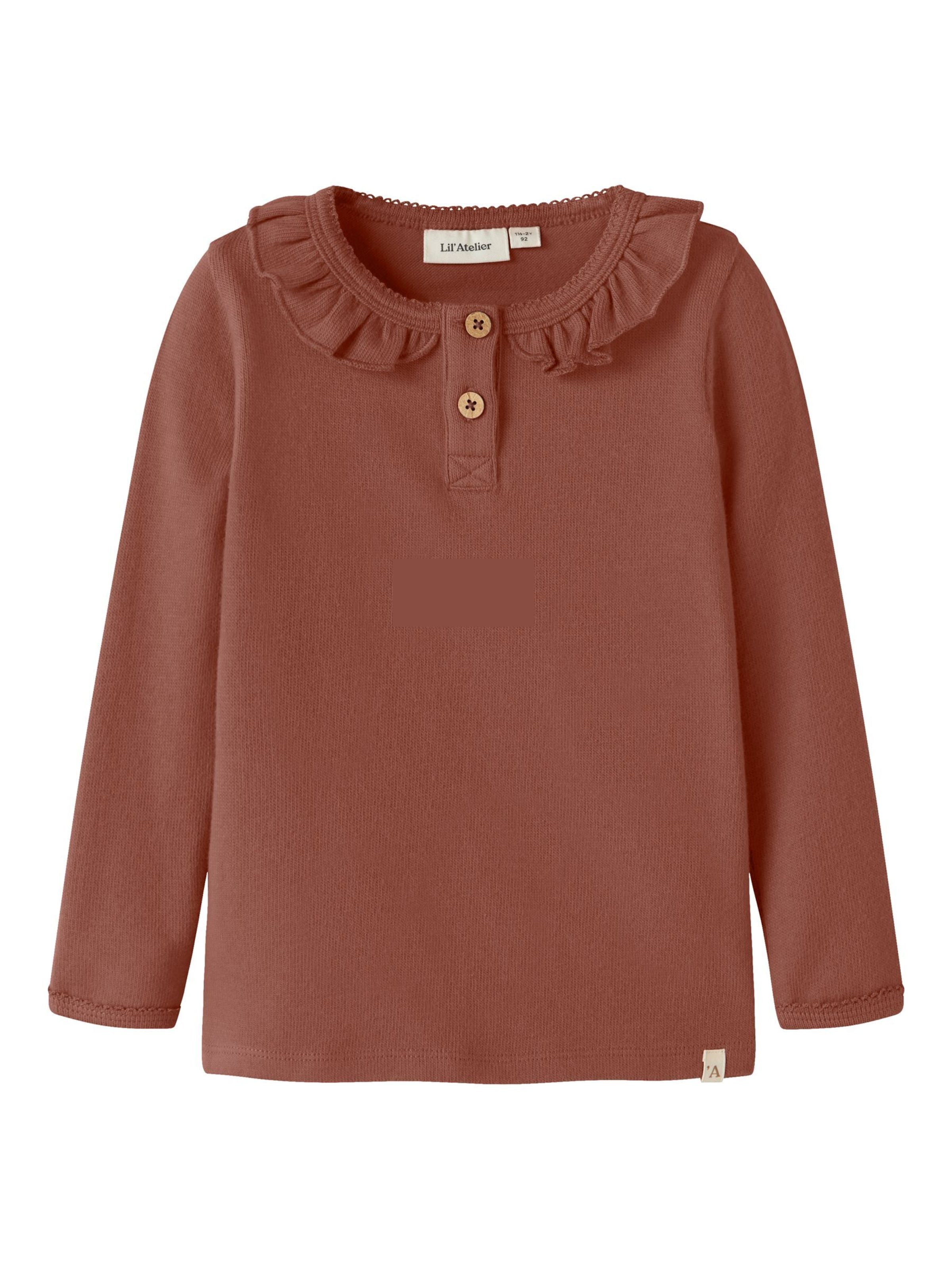 Lil'Atelier Shirt 'NMFTHORO' in Bruin: voorkant