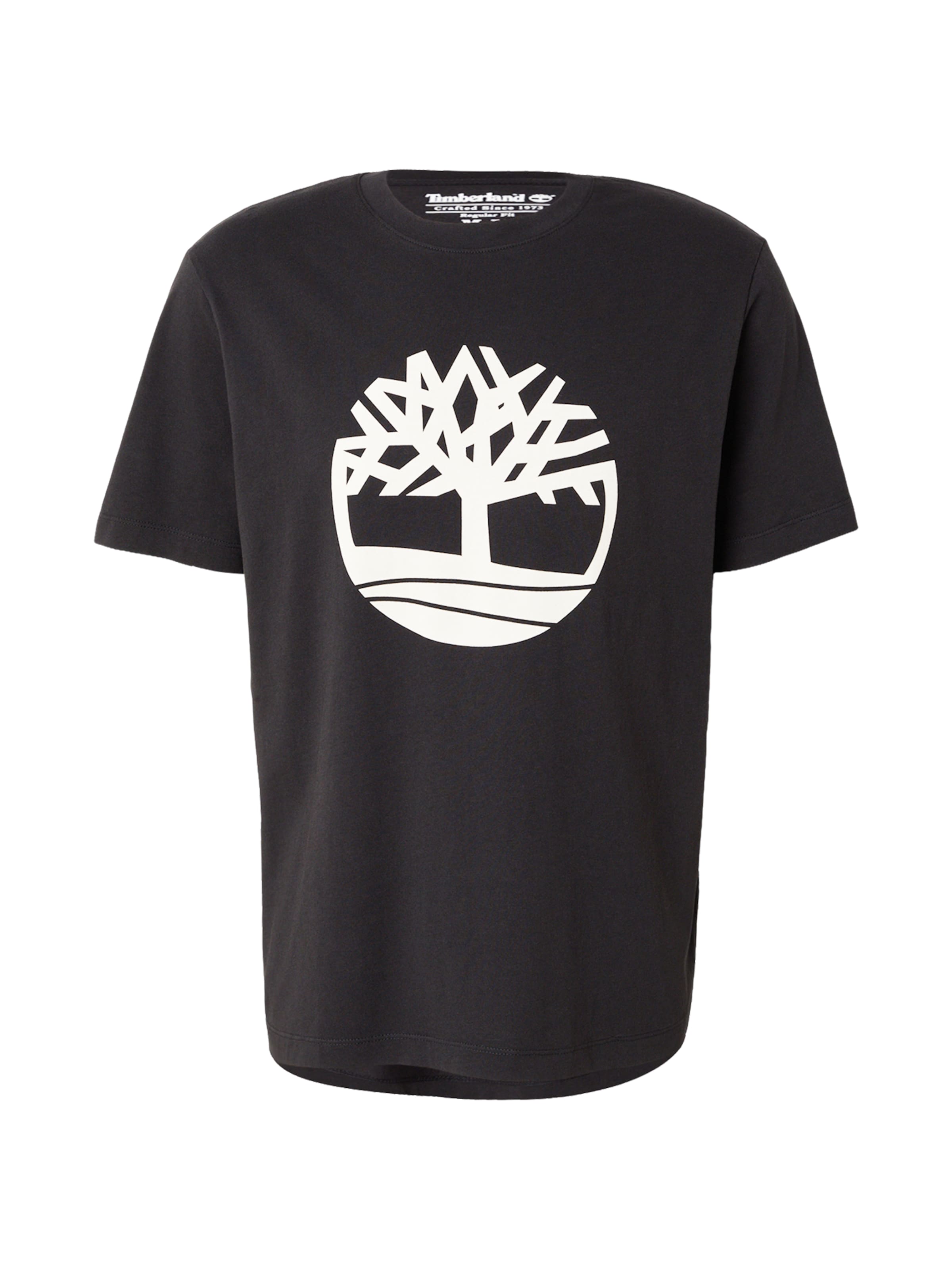 TIMBERLAND Shirt 'Northwood Tree' in Zwart: voorkant