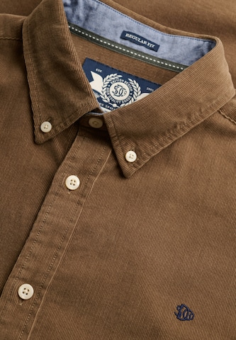 Regular fit Camicia 'CLASSIC' di Superdry & Co in marrone