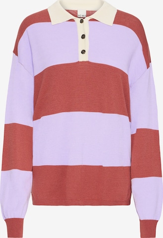Pull-over 'IHBOSTON' ICHI en violet : devant