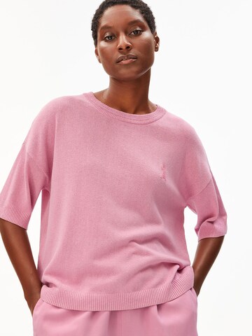 ARMEDANGELS T-Shirt LINEN BLEND in Pink: Vorderseite
