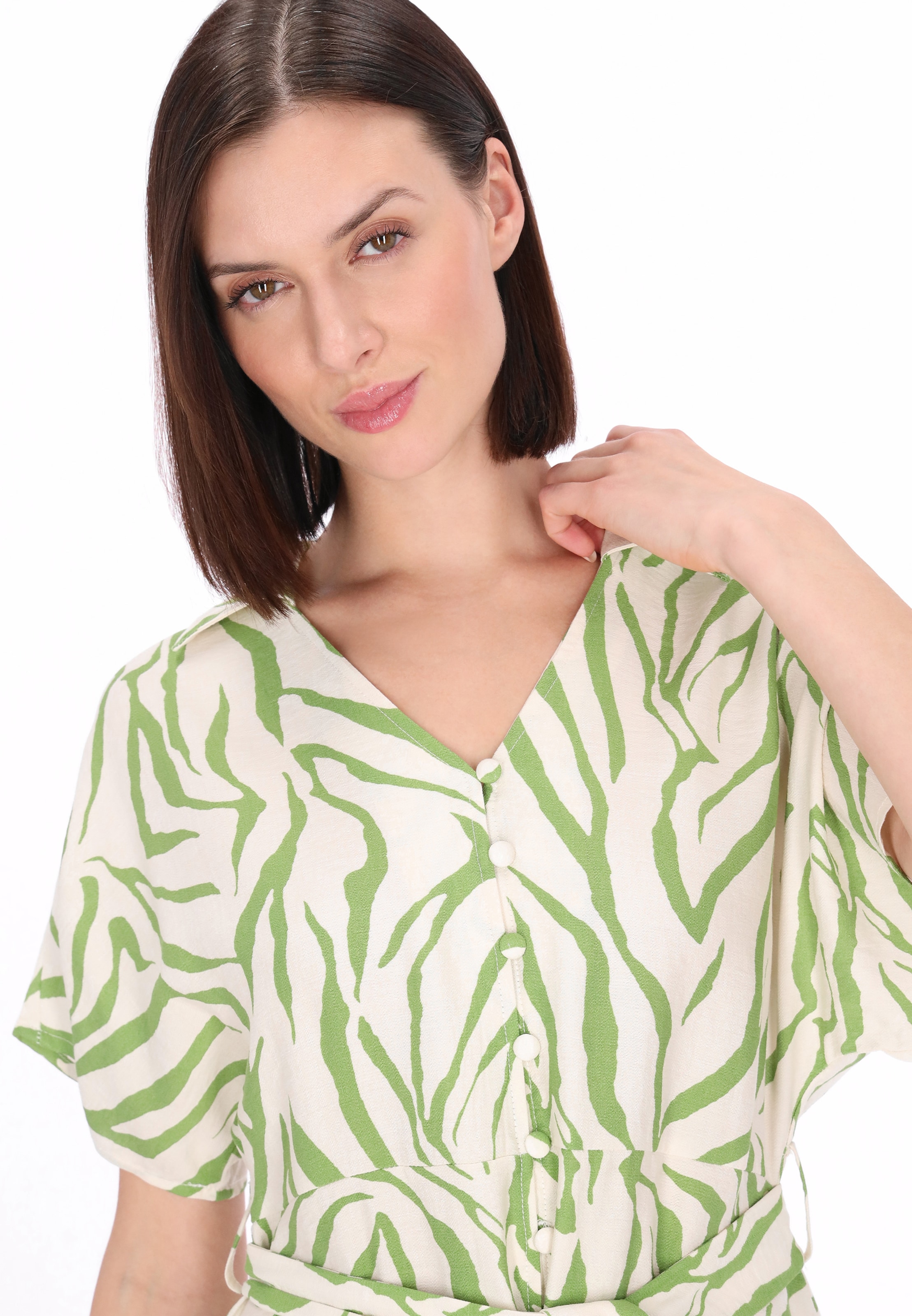 Robe-chemise 'Classic' usha BLACK LABEL en blanc