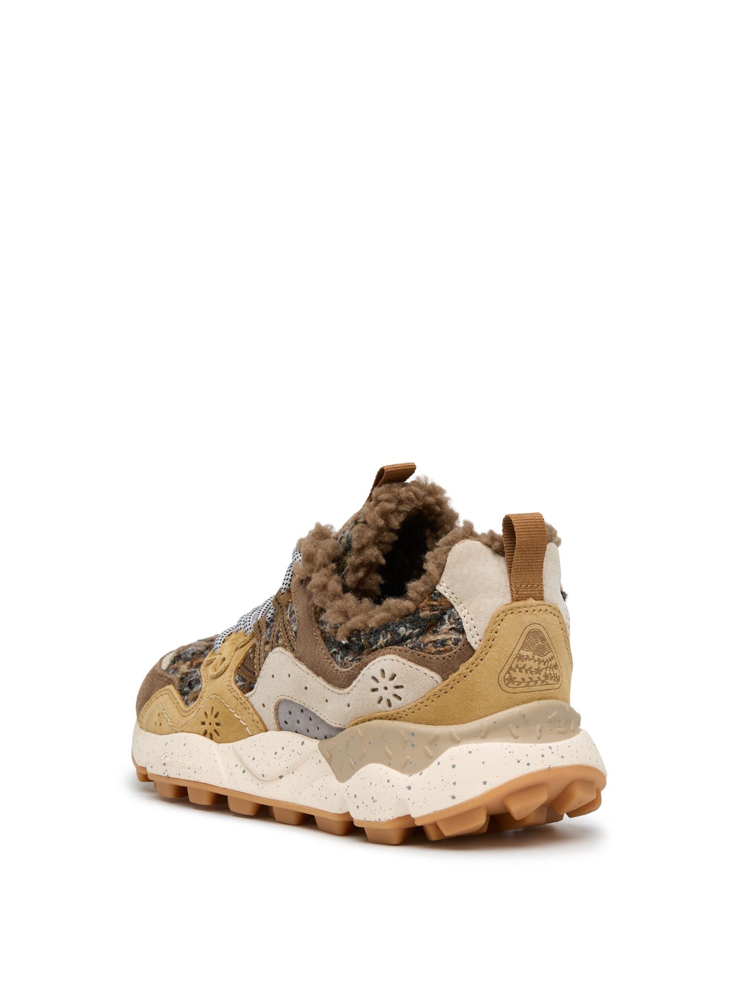 Baskets basses 'YAMANO 3 UNI' Flower Mountain en marron