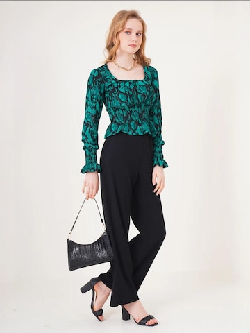 Wide leg Pantaloni 'Strickhosen' di Bigdart in nero: frontale