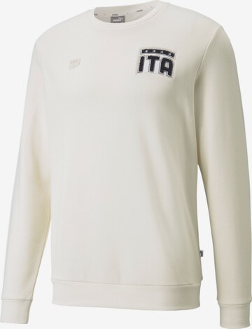 PUMA Athletic Sweatshirt in White: front