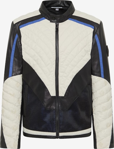 Carlo Colucci Veste mi-saison 'Depian' en L en bleu / noir / blanc naturel, Vue avec produit