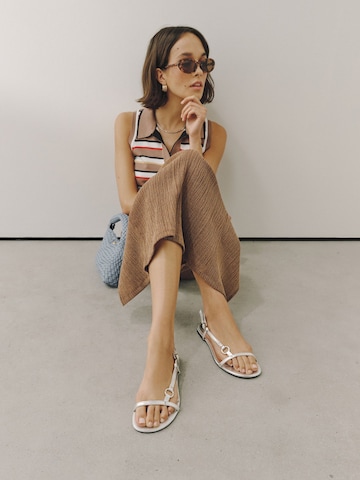 Next Sandalen met riem 'Forever Comfort' in Zilver