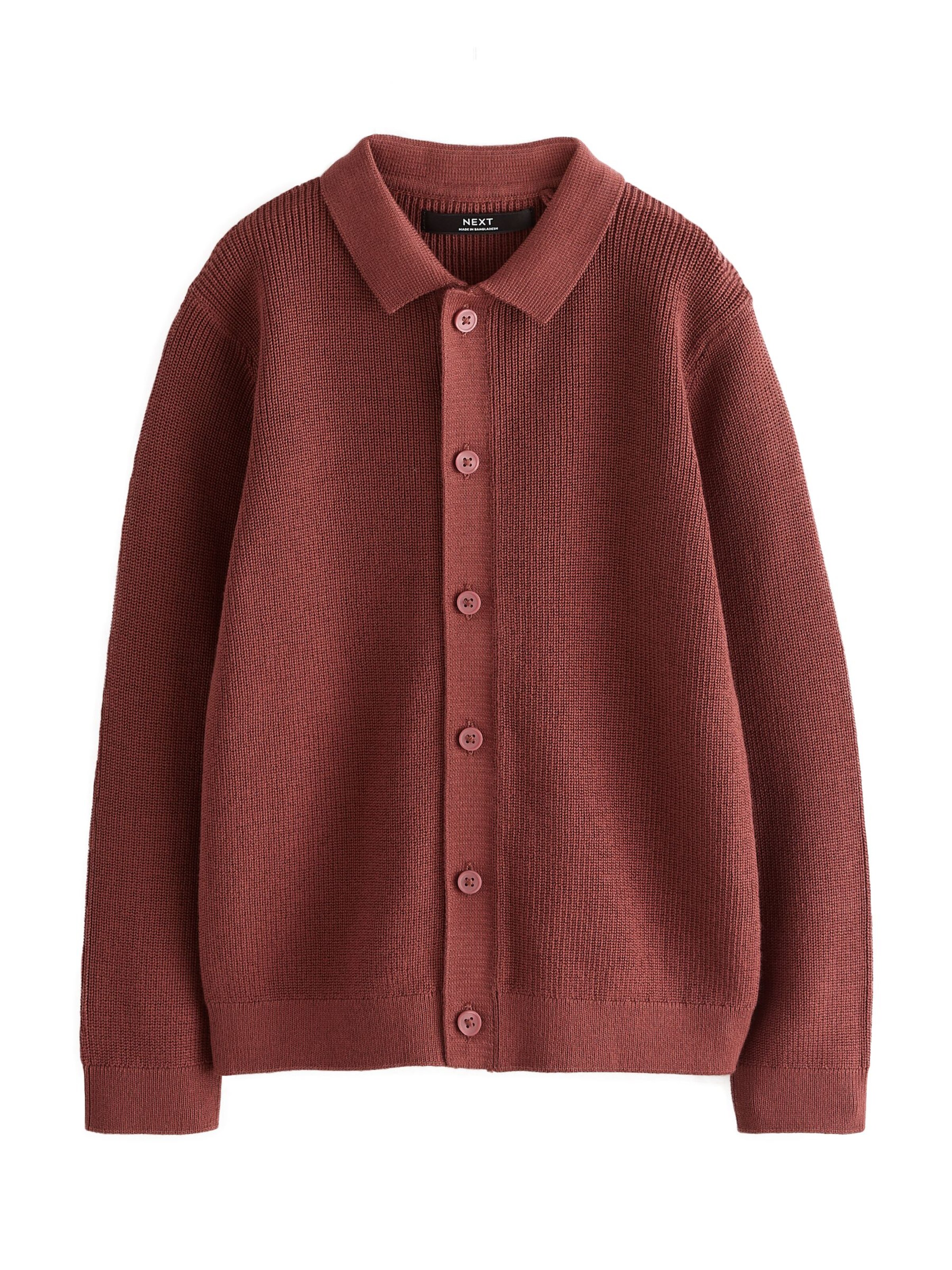 Next Strickjacke in Braun: Vorderseite