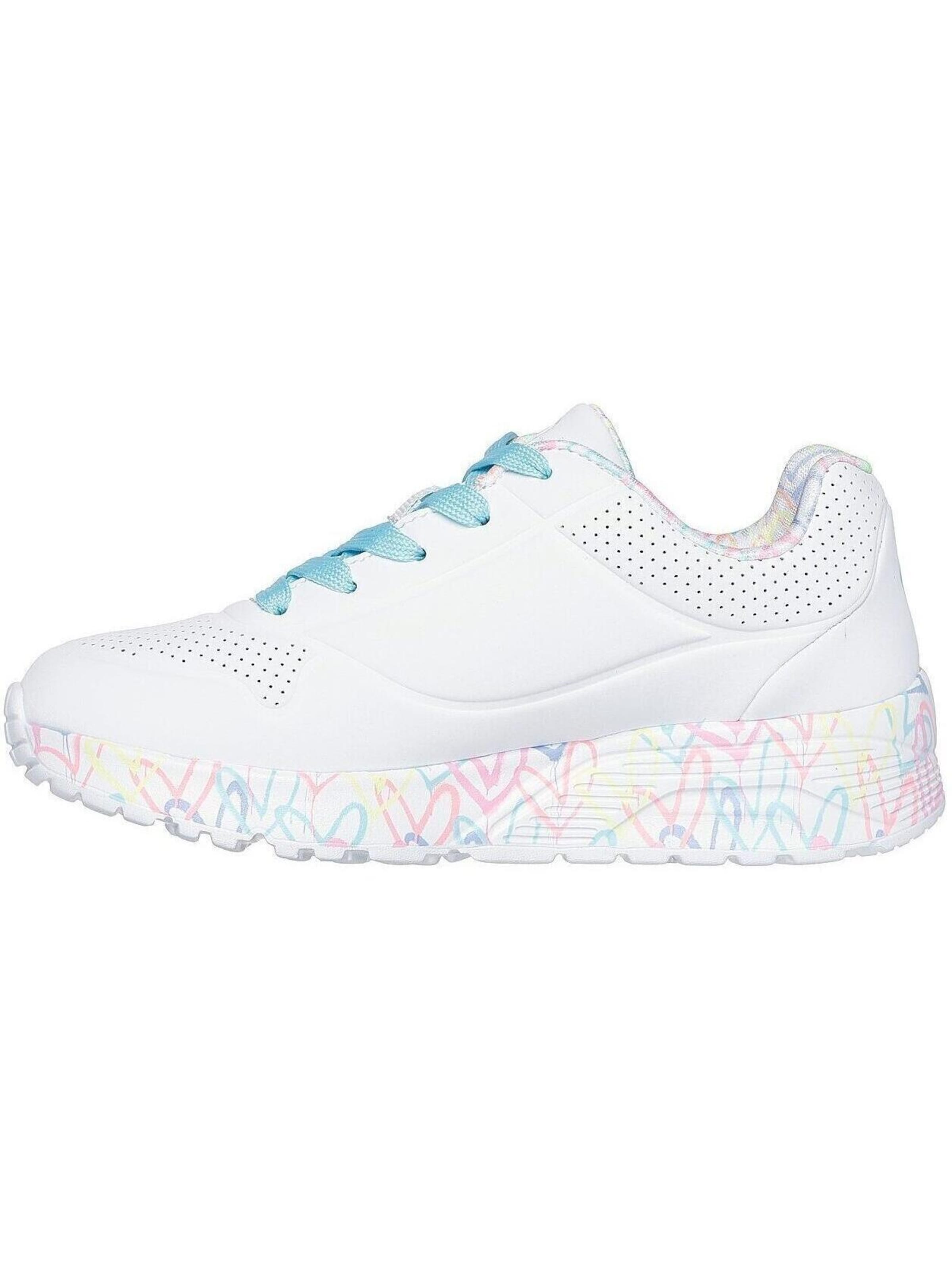 SKECHERS Sportschoen 'Skechers Uno Lite - Lovely Luv' in Wit