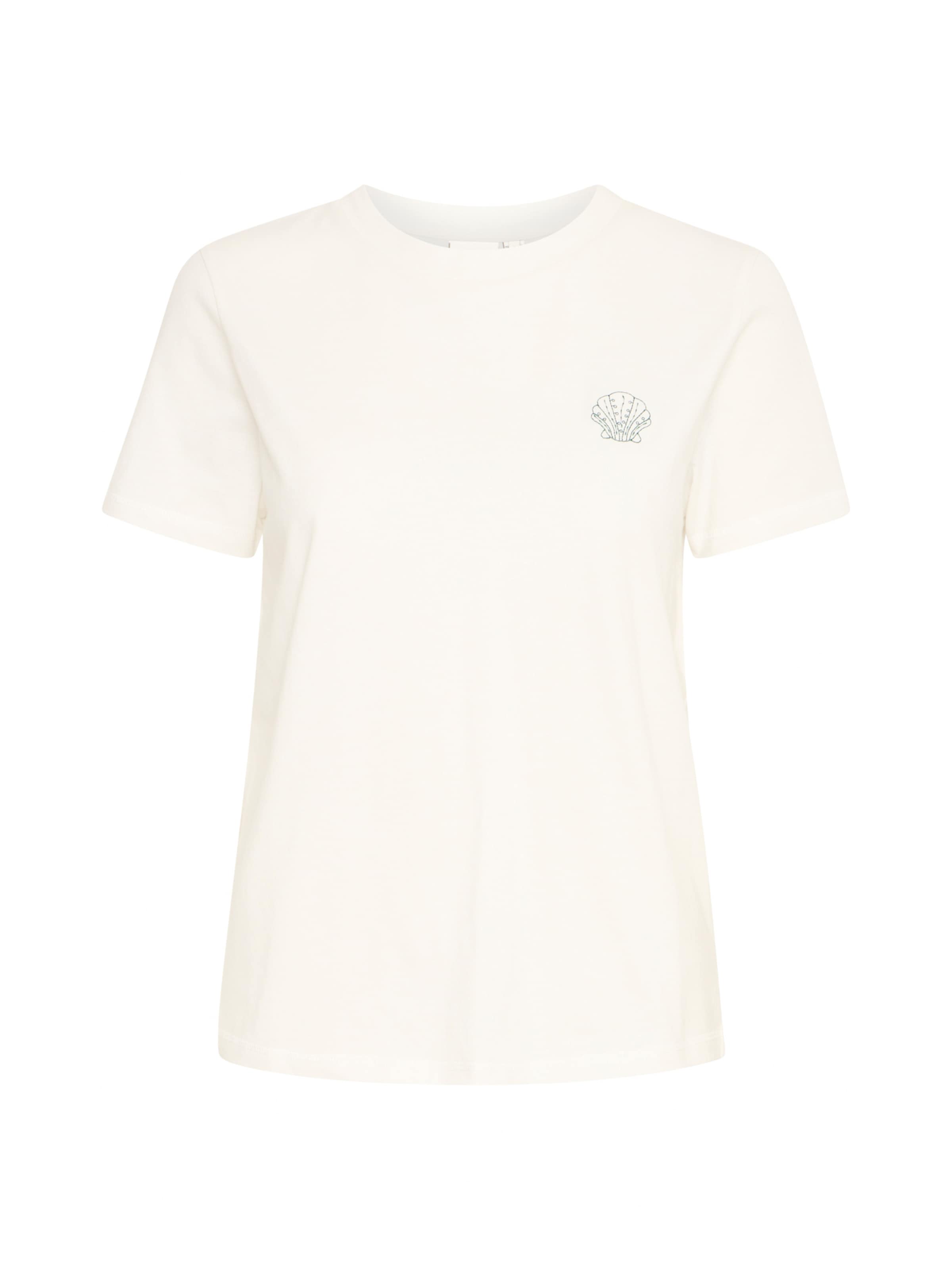 ICHI Μπλουζάκι 'IHCAMINO' σε μπεζ: μπροστά