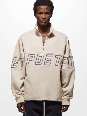 Young Poets Sweatshirt 'Marlo' i beige: framsida