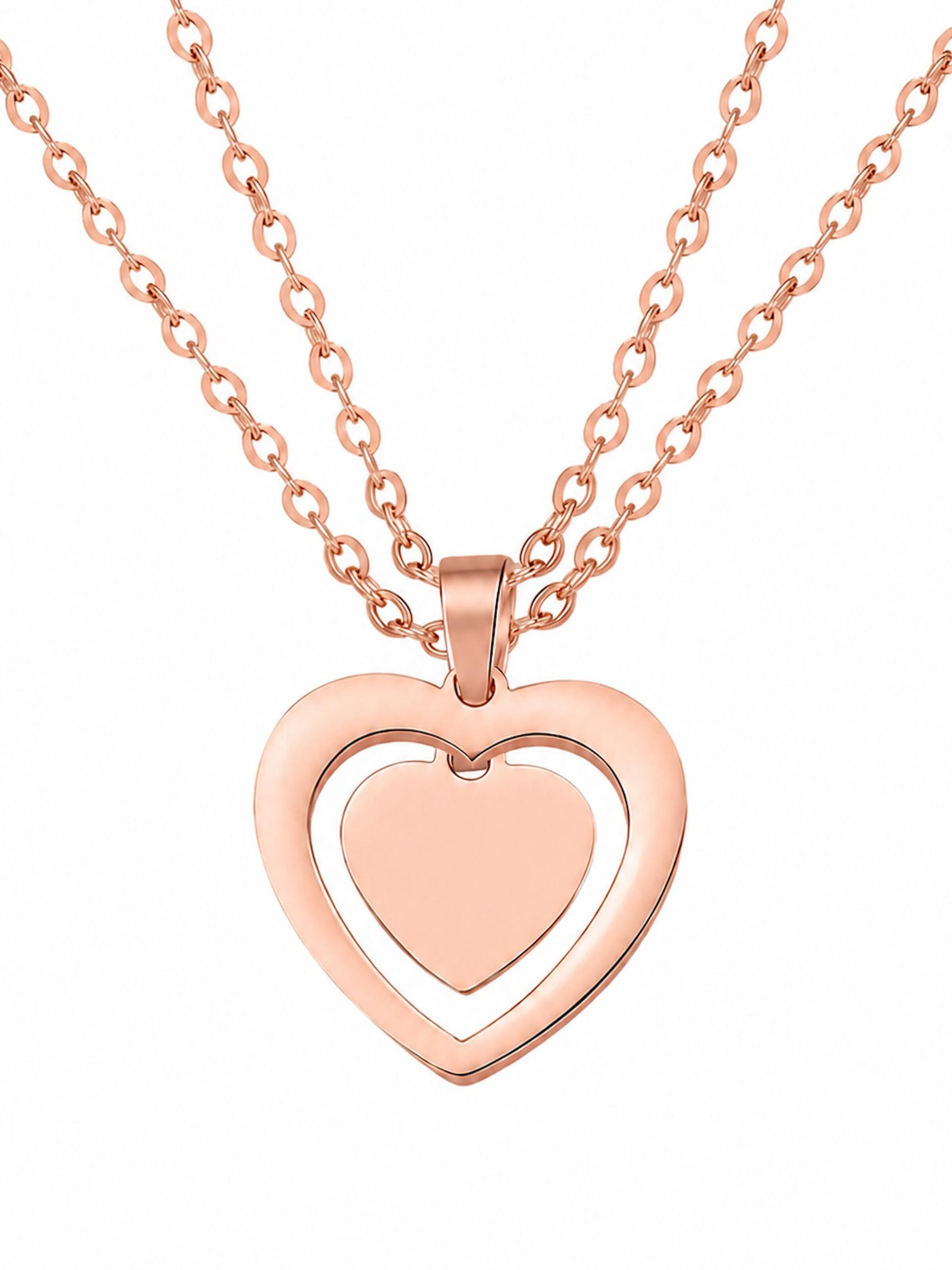 Hey Happiness Ketting 'Connected Mother and Daughter Heart' in Goud