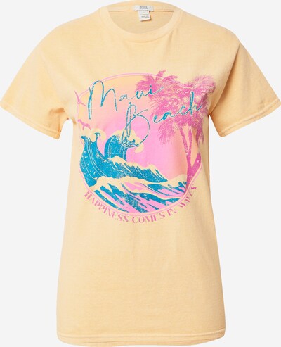 River Island T-shirt 'MAUI BEACH' i blå / ljusorange / rosa, Produktvy