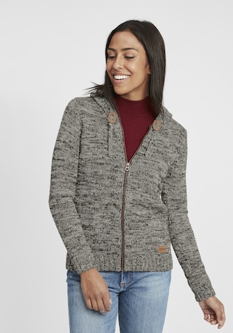 Oxmo Knit Cardigan 'Philadelphia' in Grey: front