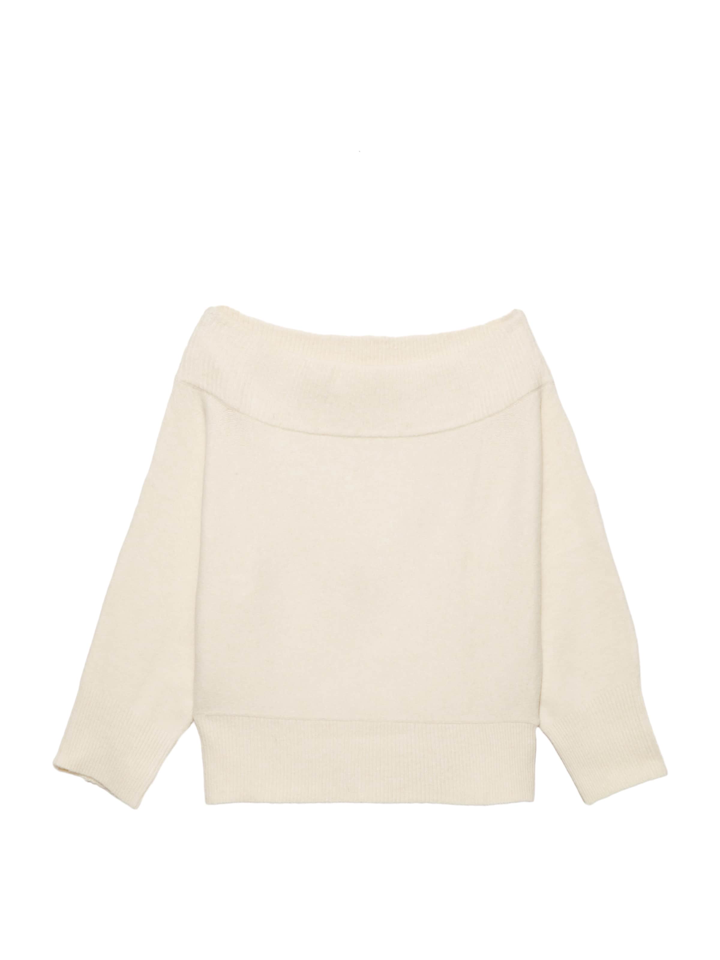 Pulover de la Pull&Bear pe bej: față