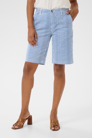 Regular Pantalon 'Berta' Cream en bleu : devant