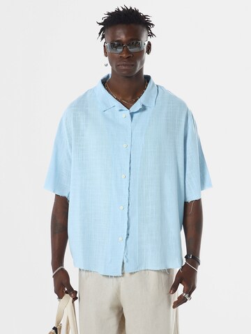 VAMOS CLO Button Up Shirt 'Irving' in Blue: front