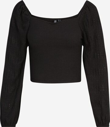 Pieces Petite Koszulka 'JASMIN' w kolorze czarny: przód