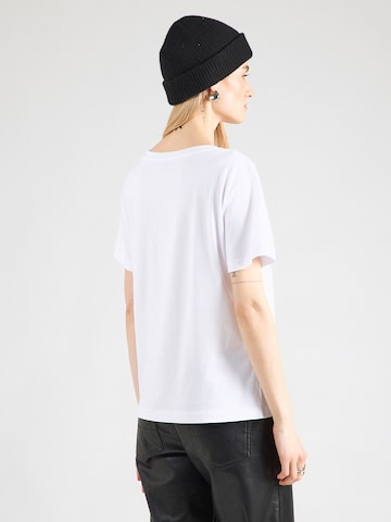 balta EINSTEIN & NEWTON Marškinėliai 'Bubble Dackel'