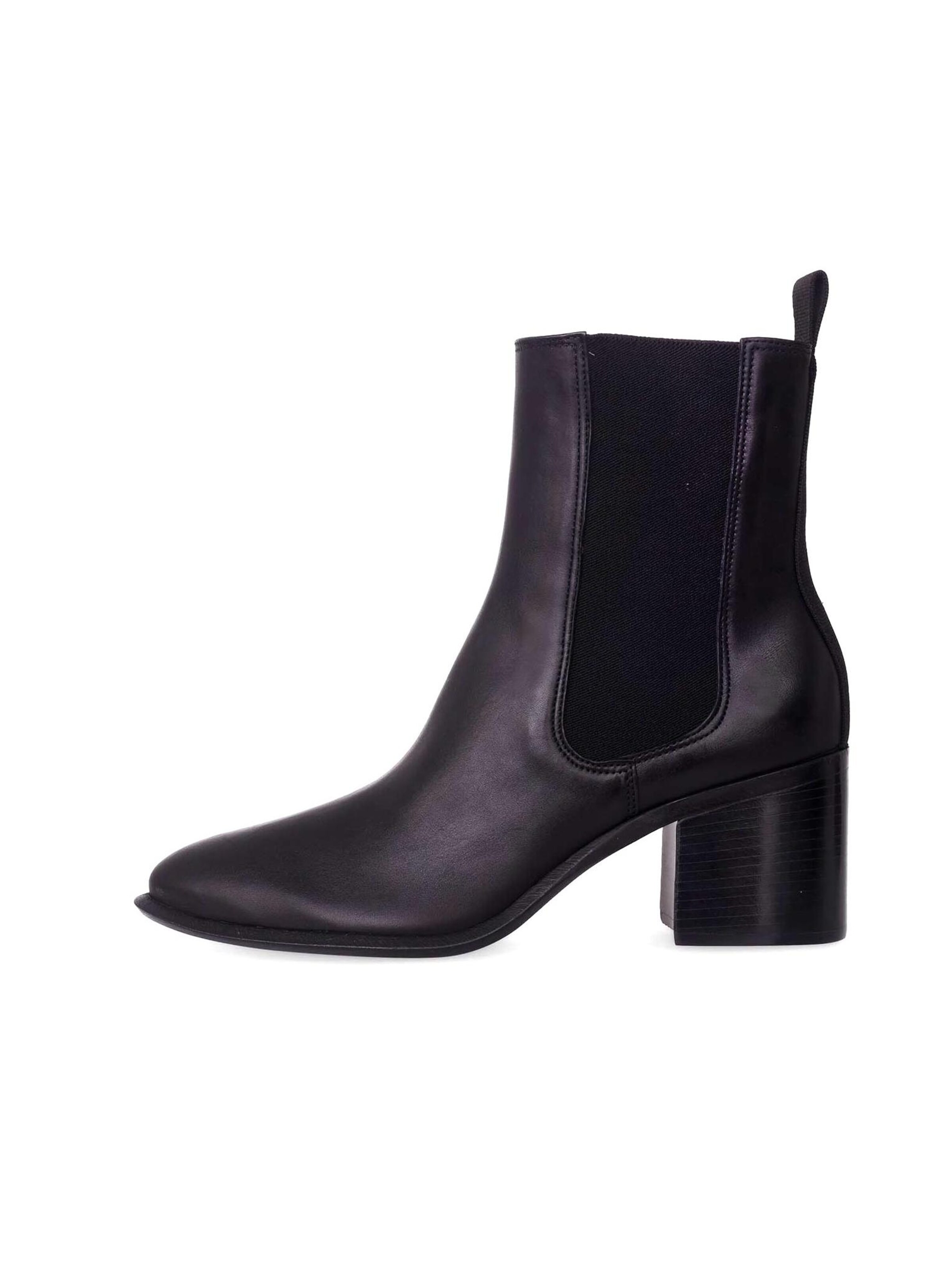 Mangara Atelier - Botas Chelsea en negro: frente