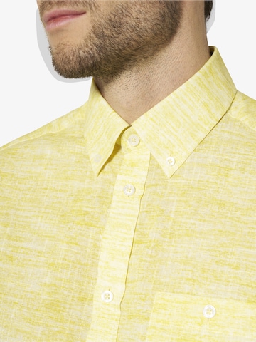 BABISTA Regular fit Button Up Shirt 'Milanzetti' in Yellow
