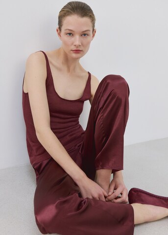 MANGO Pajama Pants 'Oli' in Red