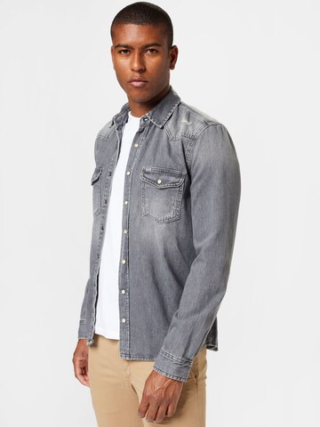 LTB Regular fit Button Up Shirt 'Rohan' in Grey: front