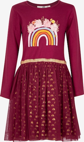 Rochie de la happy girls pe roșu: față