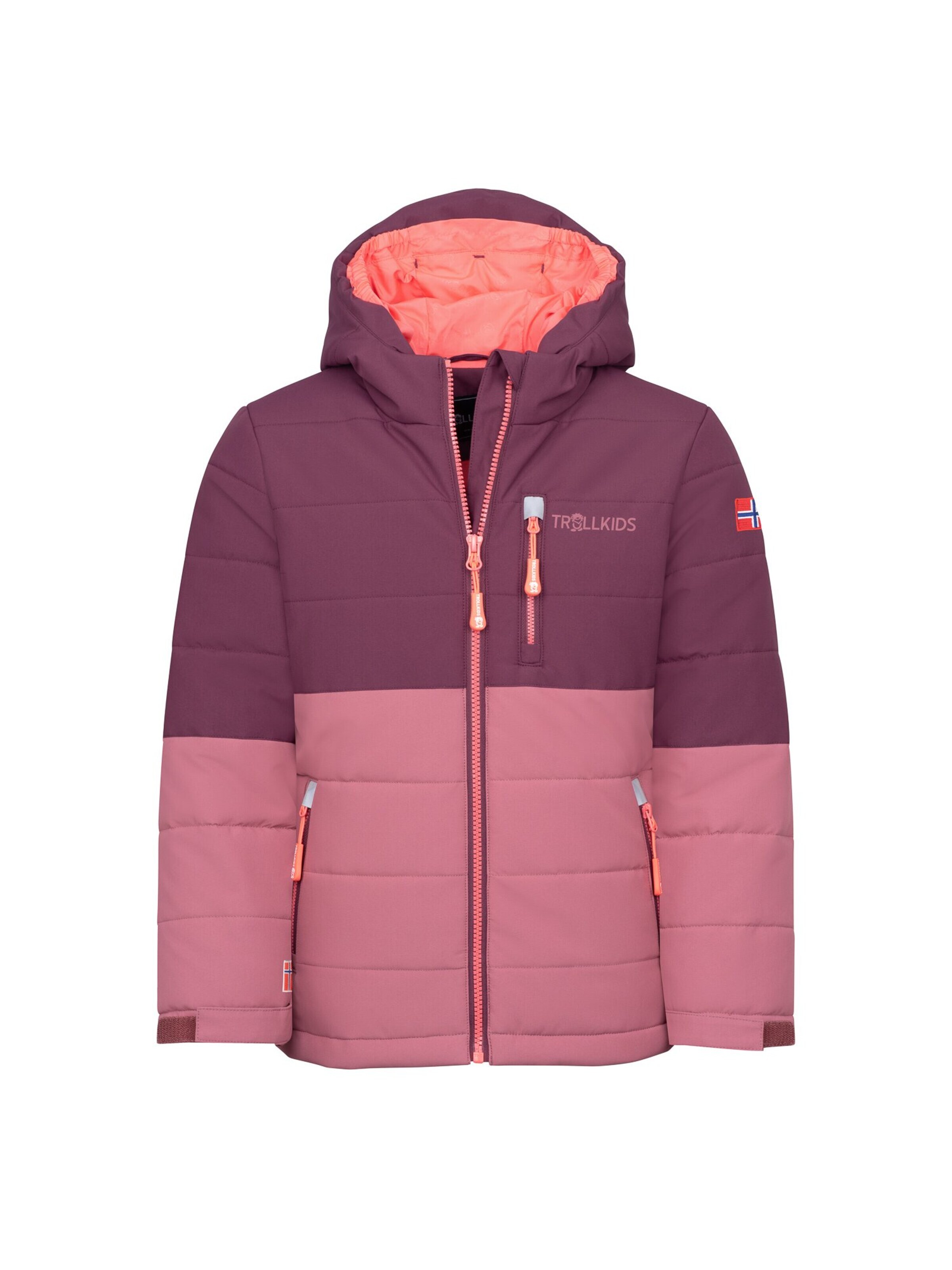 TROLLKIDS Winter Jacket in Red: front