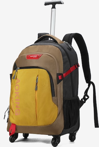 Aoking Backpack in Brown: front