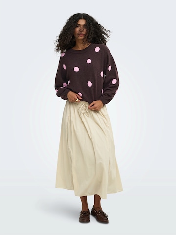 ONLY Pullover 'ONLRICA' in Braun