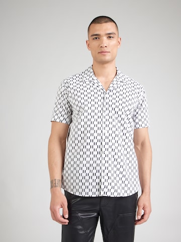 Karl Lagerfeld Regular fit Πουκάμισο σε λευκό: μπροστά