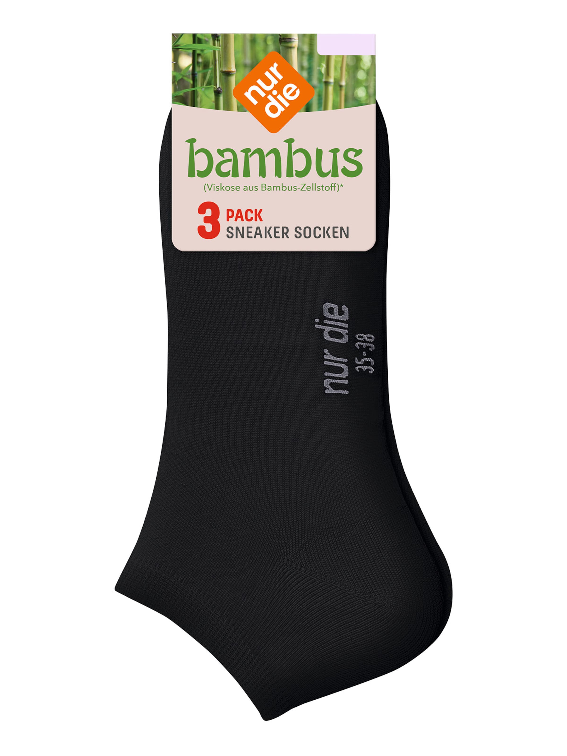 Nur Die Sokken ' Bambus ' in Zwart