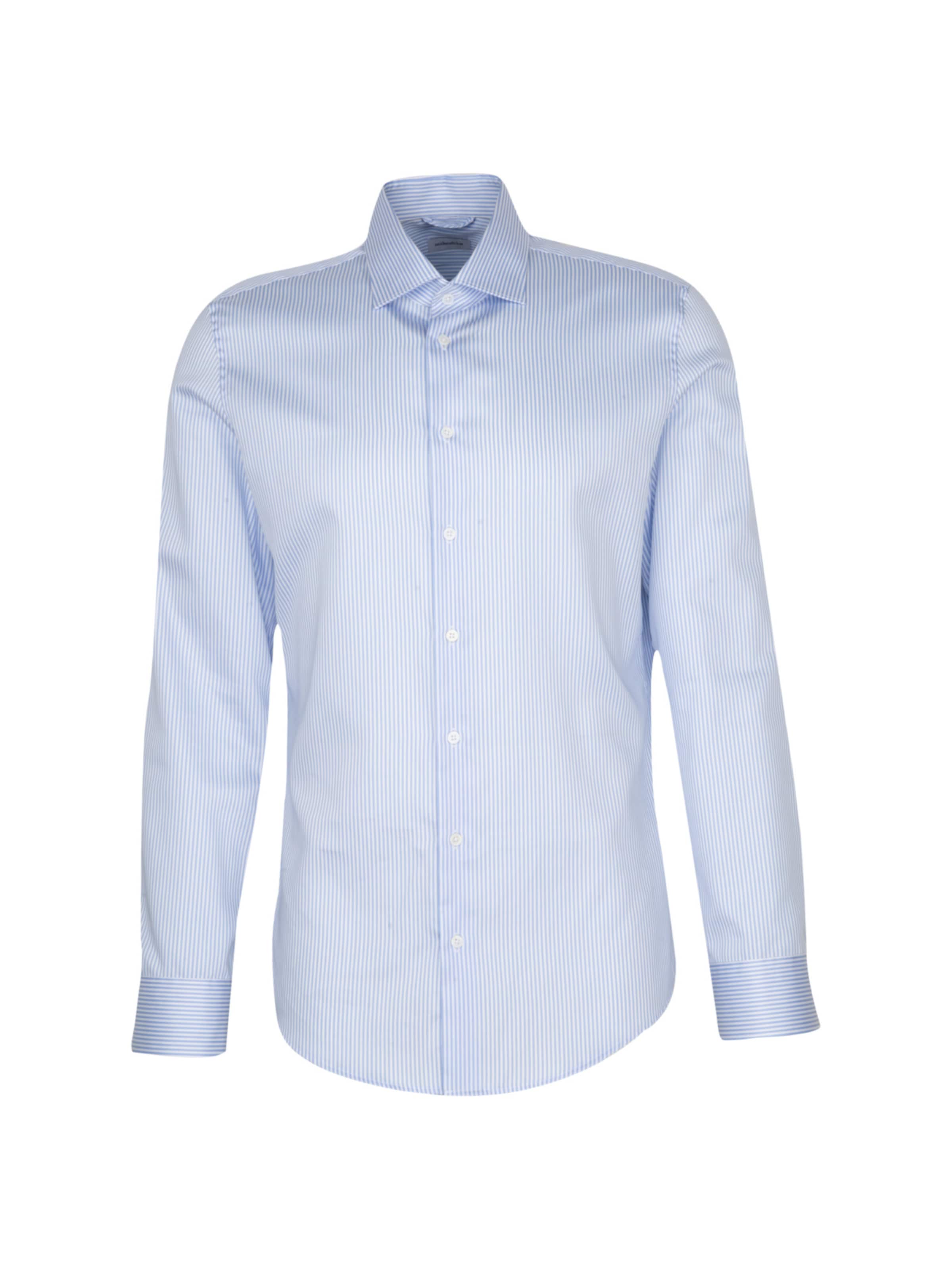 SEIDENSTICKER Slim Fit Hemd in Blau: Vorderseite