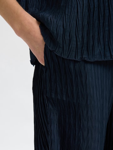 SELECTED FEMME Wide leg Trousers 'SLFELMA' in Blue