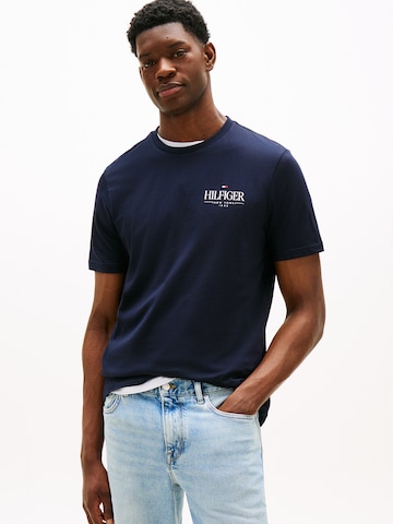 TOMMY HILFIGER Tričko – modrá: přední strana