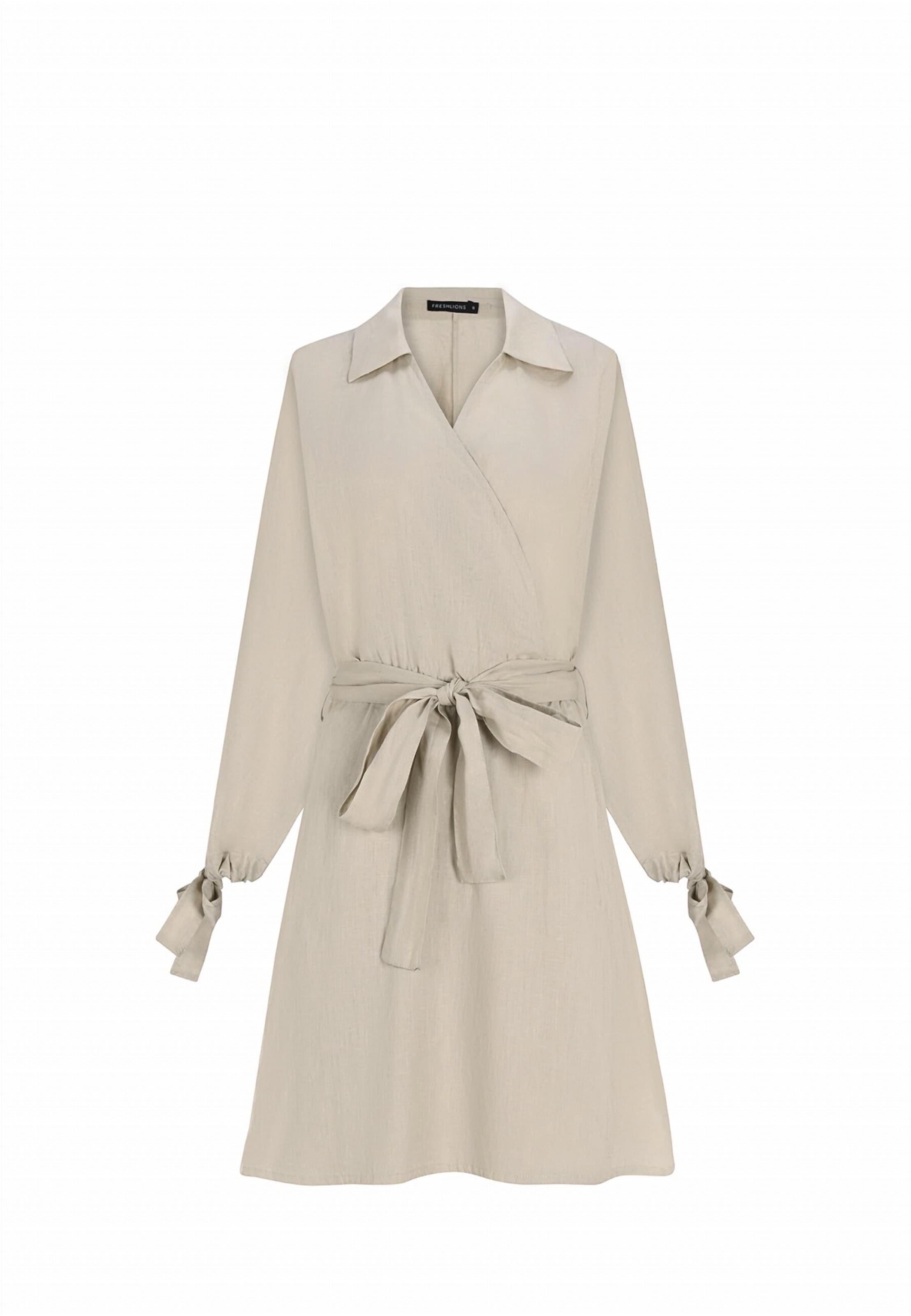 FRESHLIONS Kleid 'Joana' in Beige: Vorderseite