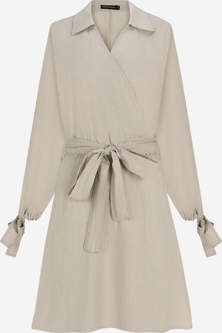 FRESHLIONS Shirt dress 'Joana' in Beige: front