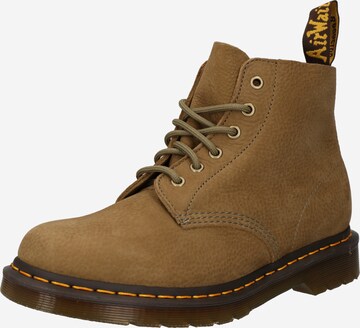 Cizme cu șireturi '101' de la Dr. Martens pe verde: față