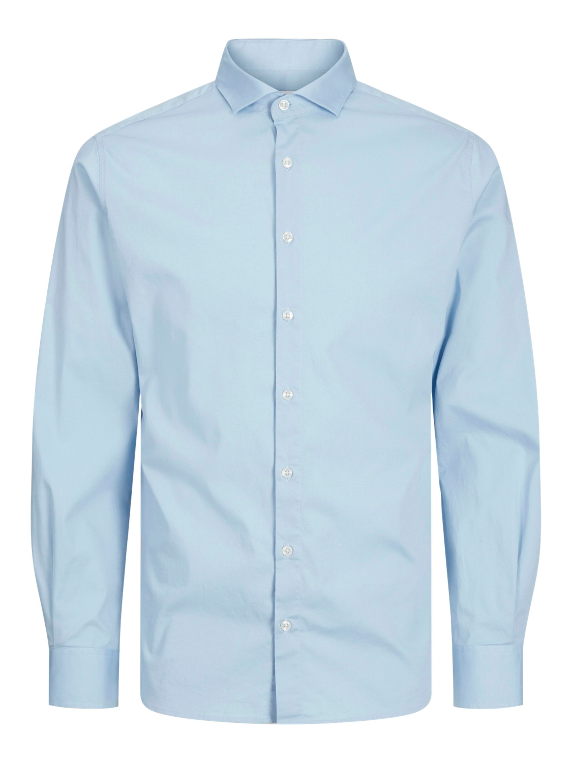 JACK & JONES Slim fit Button Up Shirt in Blue: front