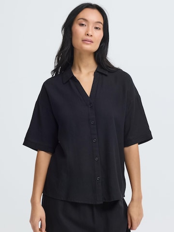 Chemisier ' OXNInna ' Oxmo en noir : devant