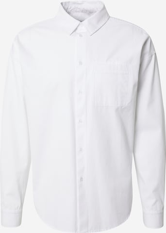 Fit confort Chemise 'Niklas' DAN FOX APPAREL en blanc : devant