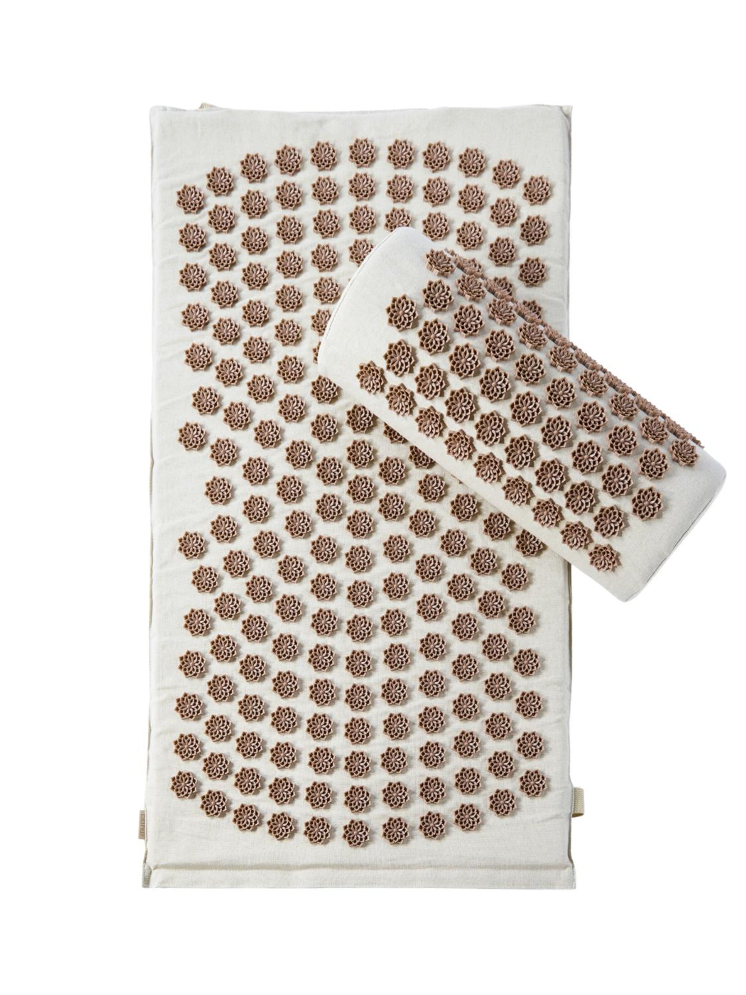 myga Fitnessgerät 'Akupressurmatten Set mit Kissen'‌ in Beige: Vorderseite