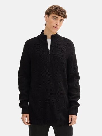 Pullover di TOM TAILOR DENIM in nero: frontale