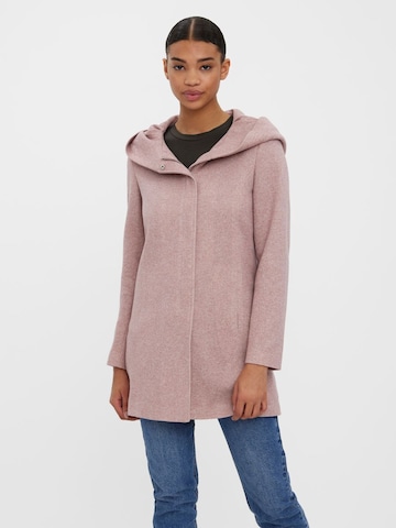 VERO MODA Between-Seasons Coat in Pink: front